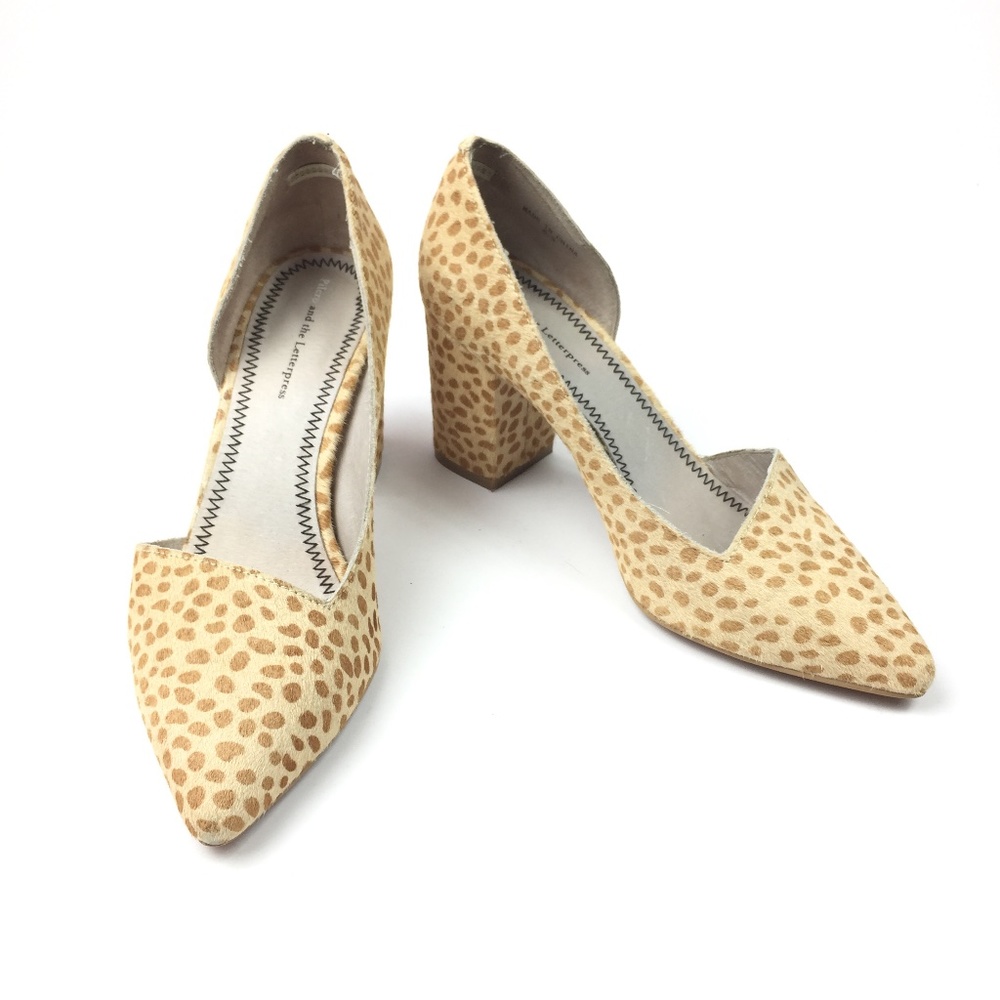 Pilcro & the Letterpress Animal Print Heels